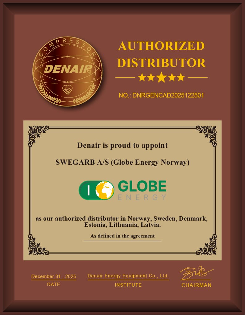 DENAIR Authorized Distributor-sertifikat